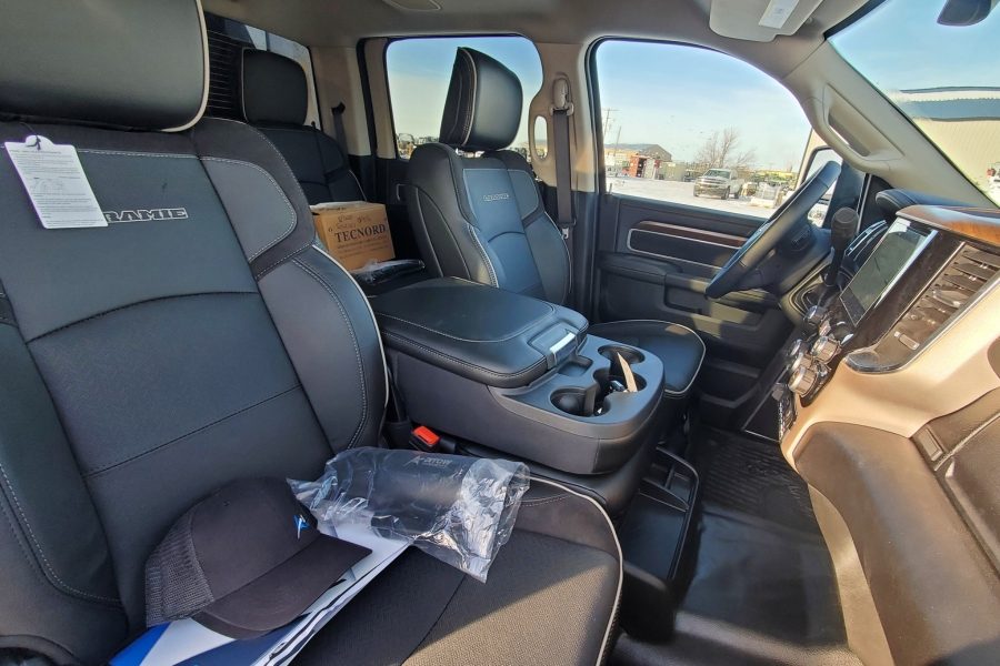 service truck cab interior