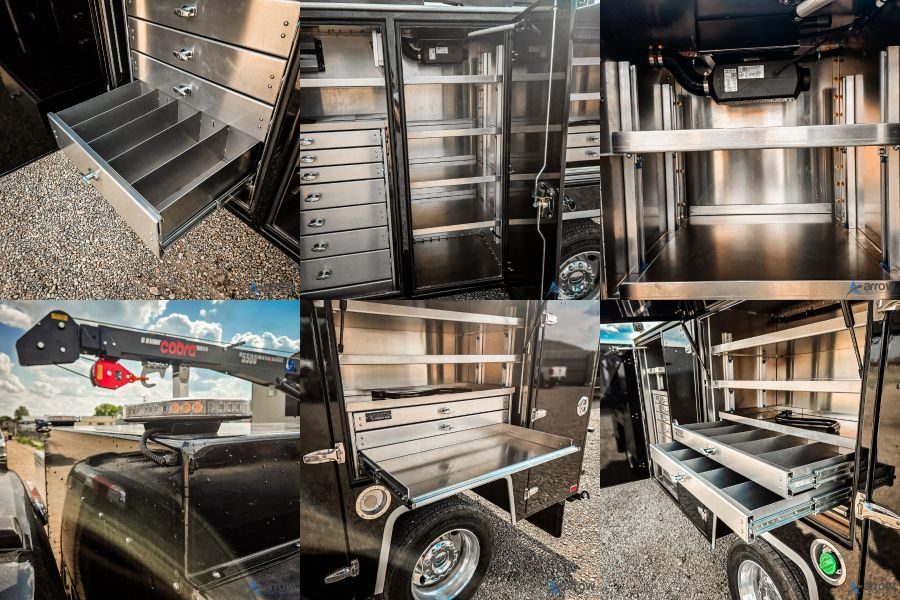 2025 Ford F550 Super Cab XLT Black Service Truck – STOCK 1286