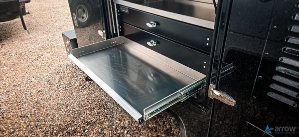 Brutus 11’6 Aluminum Service Body – Black – Workbench Bumper