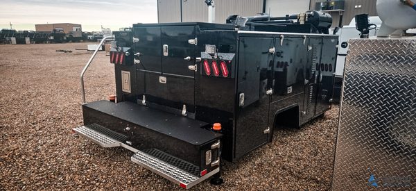 Brutus 11’6 Aluminum Service Body – Black – Workbench Bumper