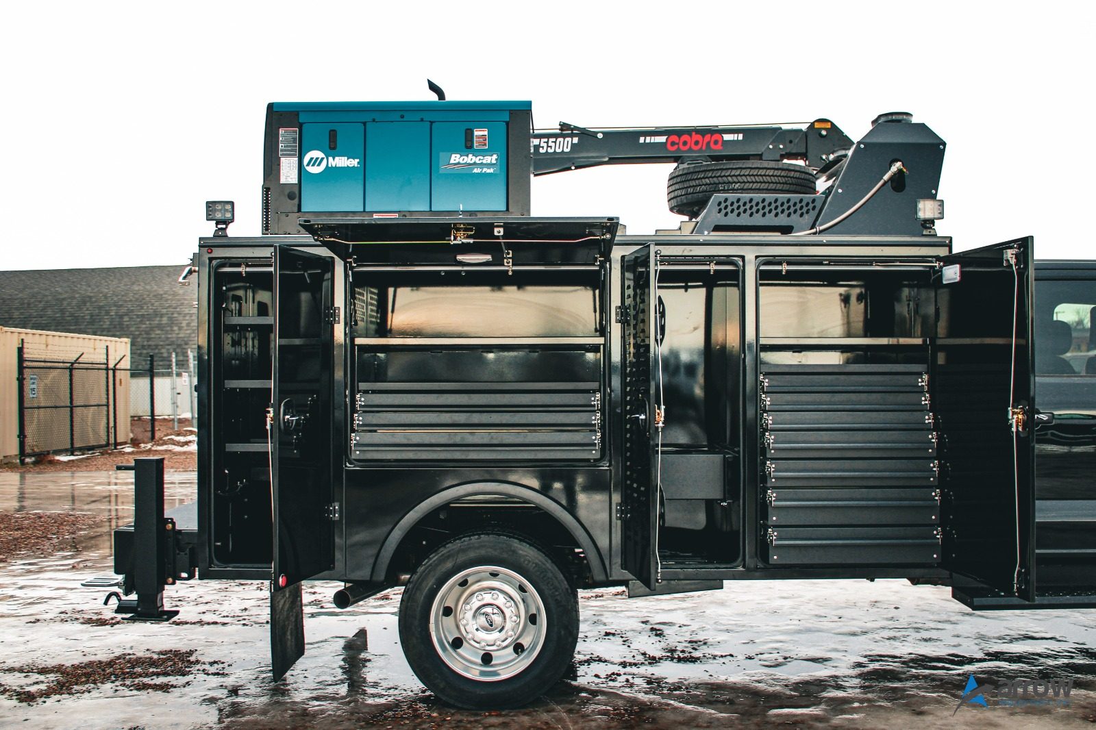 2026 Ford F550 Crew Cab XLT (Black) Service Truck – STOCK 1325