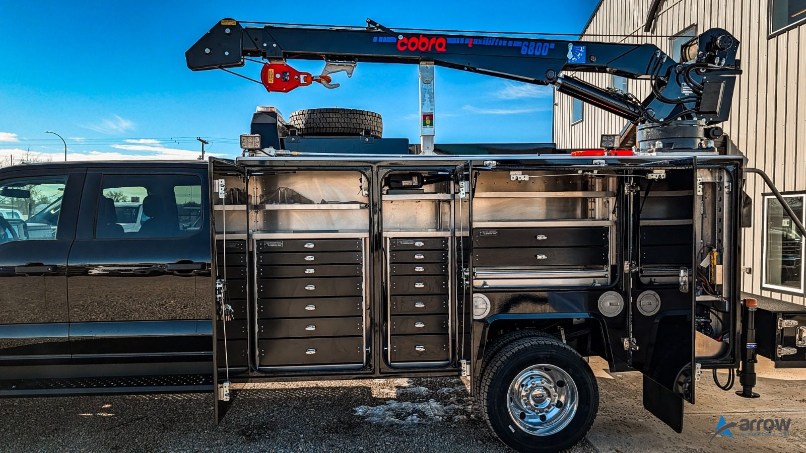 2026 F550 Crew Cab Diesel XLT Black Service Truck – STOCK 1326