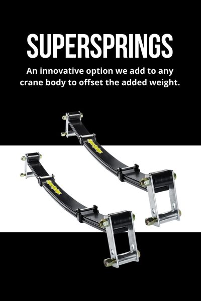 How We Offset the Added Weight of a Crane on a Service Truck - SuperSprings